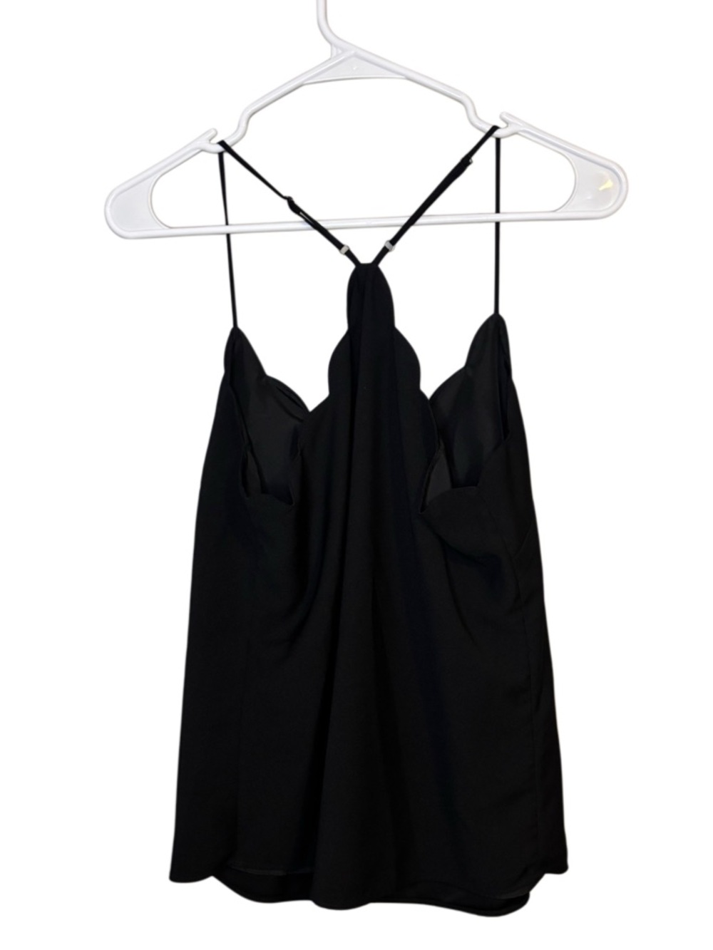 J. Crew Black Scallop-Edge Camisole - Picture 3 of 7